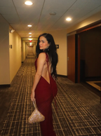Sexy Sheath Spaghetti Straps Backless Navy Blue Satin Prom Dress
