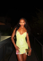Sexy Suspender Yellow Sequin Hip 19Th Birthday Homecoming Dresses