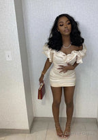 Sexy Tight Prom Dress Date Night Outfit Short Homecoming Dresses