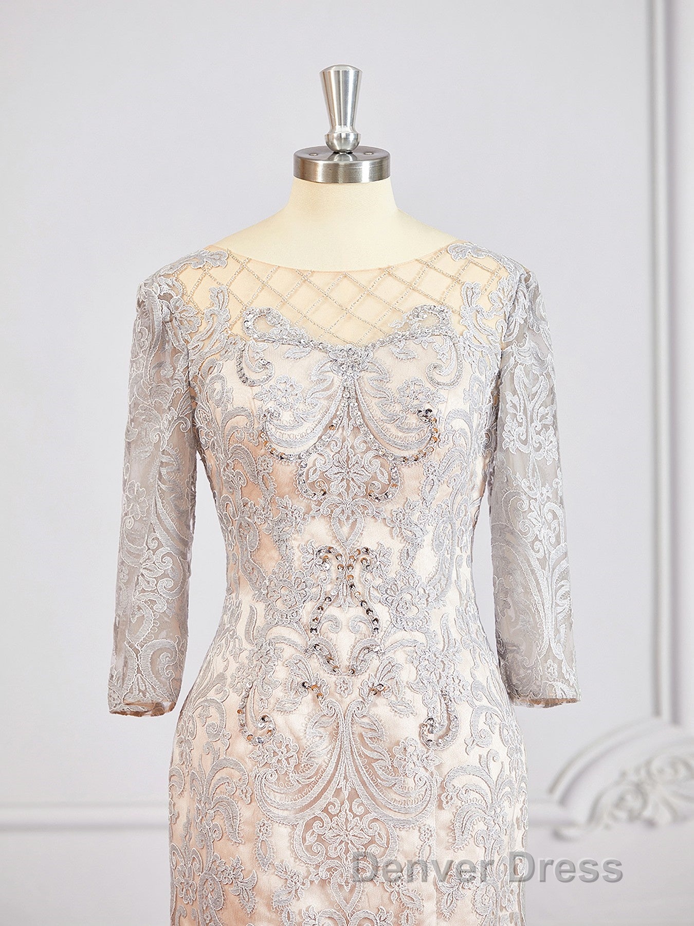 Sheath Column Bateau Short Mini Chiffon Mother of the Bride Dresses With Appliques Lace