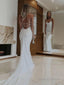 Sheath Column Halter Court Train Chiffon Wedding Dresses