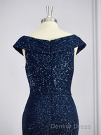 Sheath Column V Neck Floor Length Mother of the Bride Dresses With Ruffles
