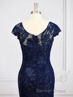 Sheath/Column V-neck Floor-Length Tulle Mother of the Bride Dresses With Appliques Lace