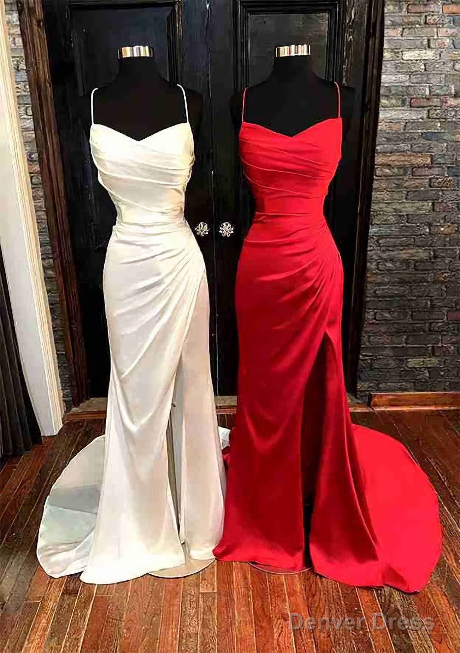 sheath column sleeveless spaghetti straps sweep brush train sequins dresses Sheath/Column Spaghetti Straps Sleeveless Sweep/Brush Train Dresses