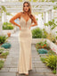 Sheath Column V Neck Sweep Train Jersey Prom Dresses With Appliques Lace