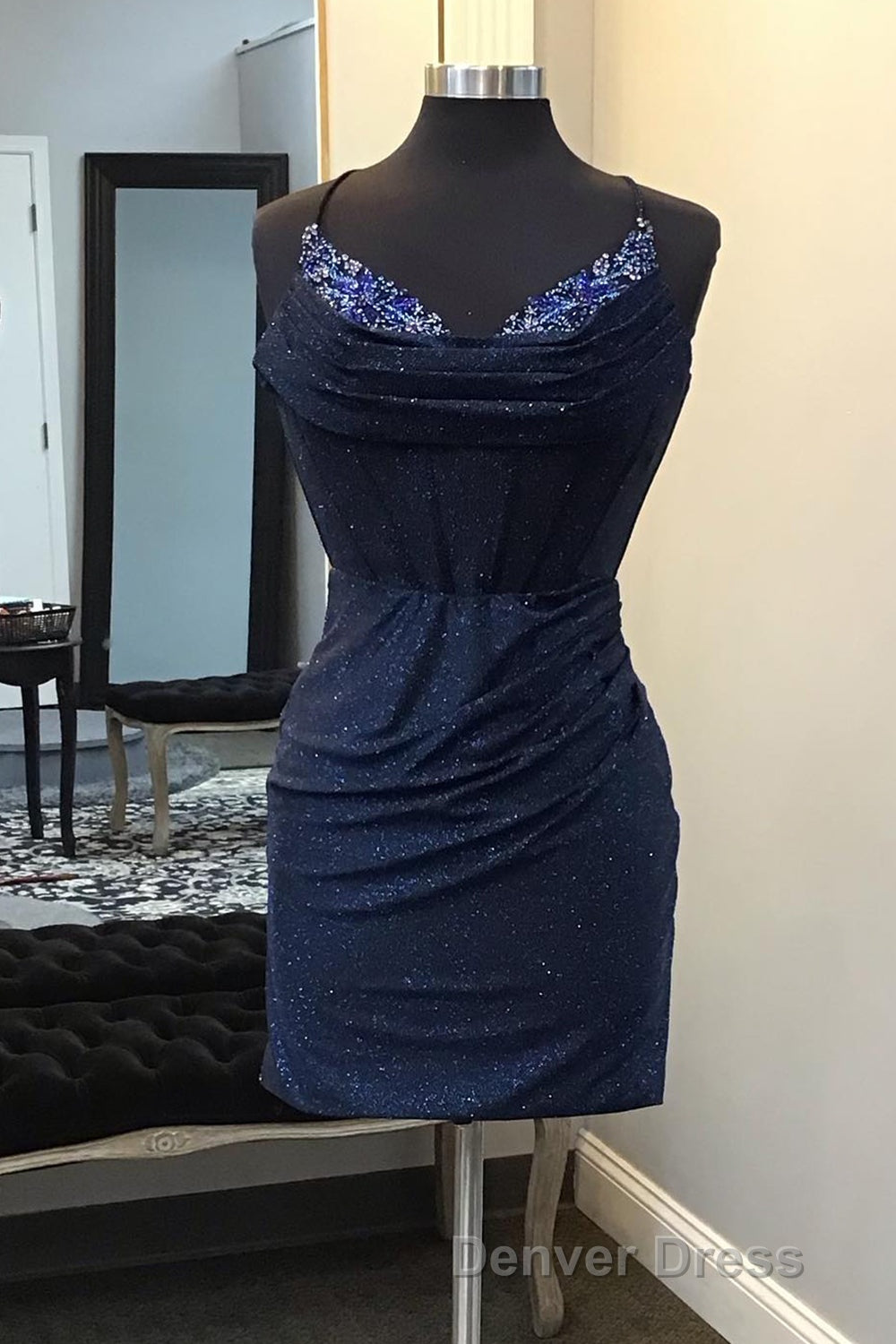 Sheath Jersey Homecoming Dresses with Beading