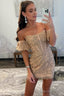 Sheath Lace Strapless Homecoming Dresses with Appliques