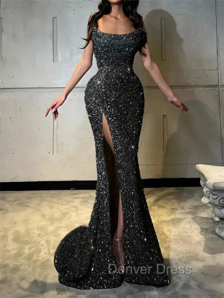 Sheath Straight Court Train Prom Dress Secondary image