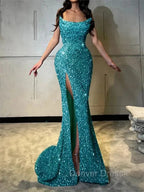 Sheath Straight Court Train Prom Dress