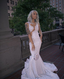 Shining Silver Mermaid Long Sleeves Prom Dresses