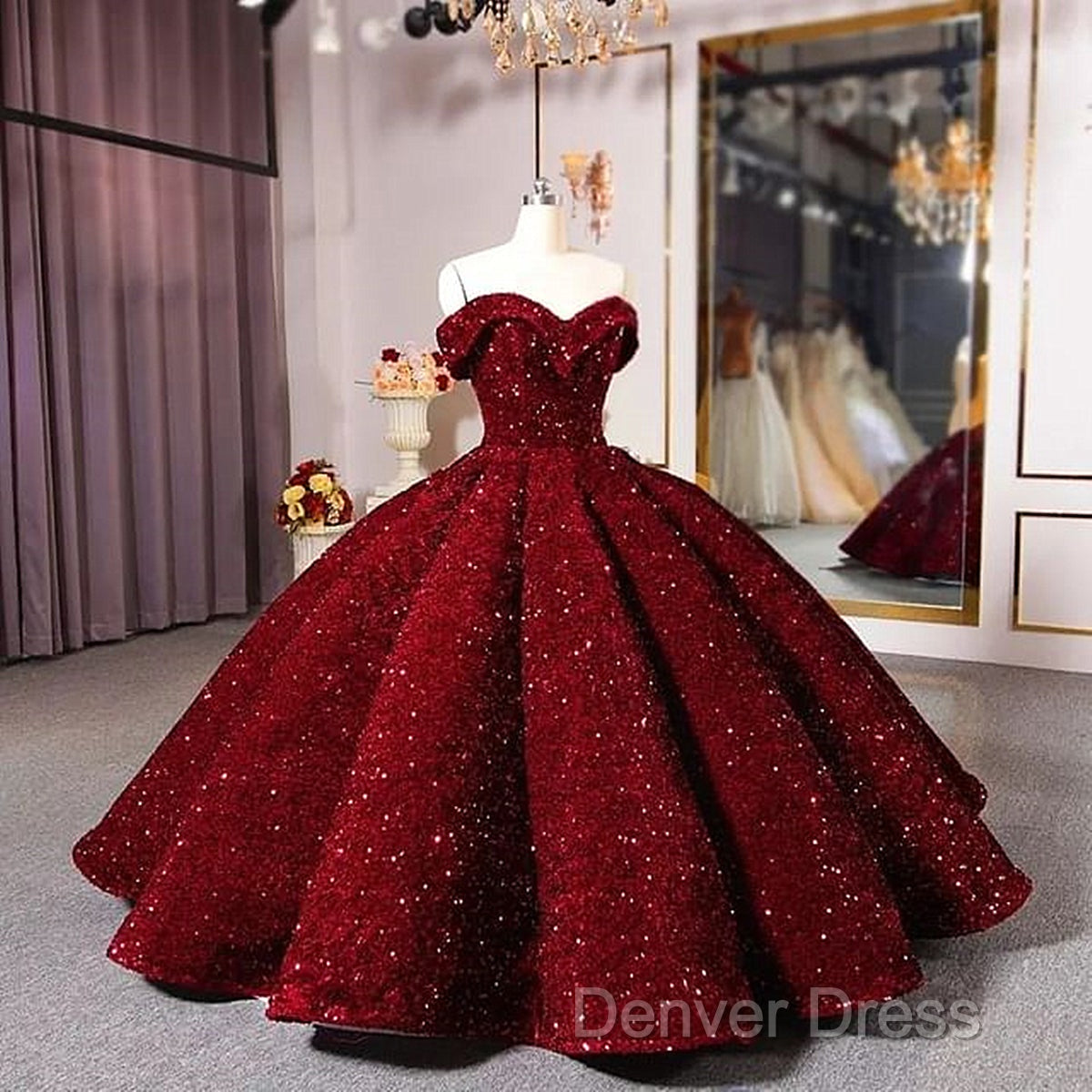 Shiny Off The Shoulder Burgundy Purple Long Prom Dresses, Wine Red Purple Formal Evening Dresses