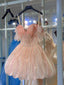 Shiny Pink Beaded Sling Petal Skirt Princess 17Th Birthday Homecoming Dresses