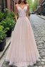 Shiny Sequins V Neck Pink Long Prom Dress, V Neck Pink Prom Graduation Prom Dresses