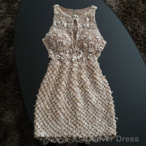 Short Beaded Homecoming Dresses