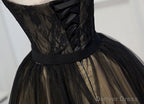 Short Black Lace Prom Dress, Little Black Lace Prom Homecoming Dresses