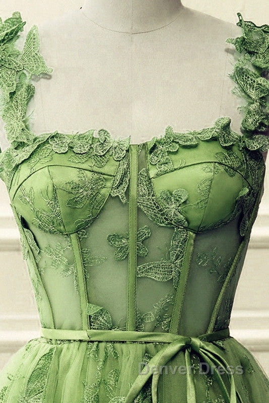 Short Butterfly Lace Corset Homecoming Dresses