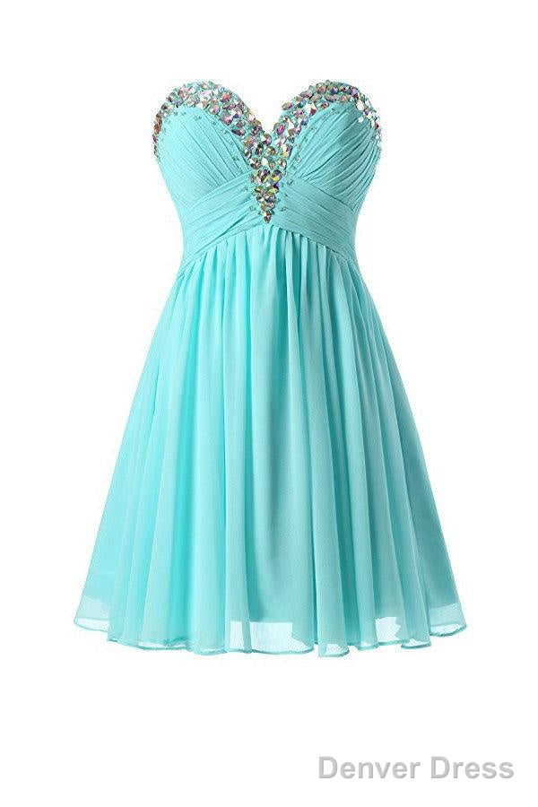 Short Chiffon Homecoming Dresses Sweetheart Mini Women