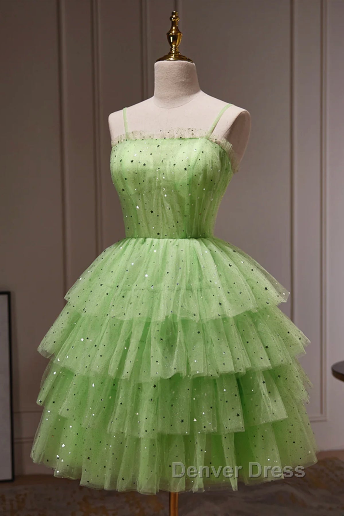 Short Green Prom Dress, Short Green Graduation Homecoming Dresses