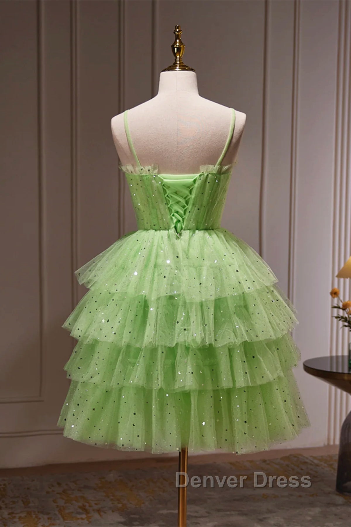Short Green Prom Dress, Short Green Graduation Homecoming Dresses
