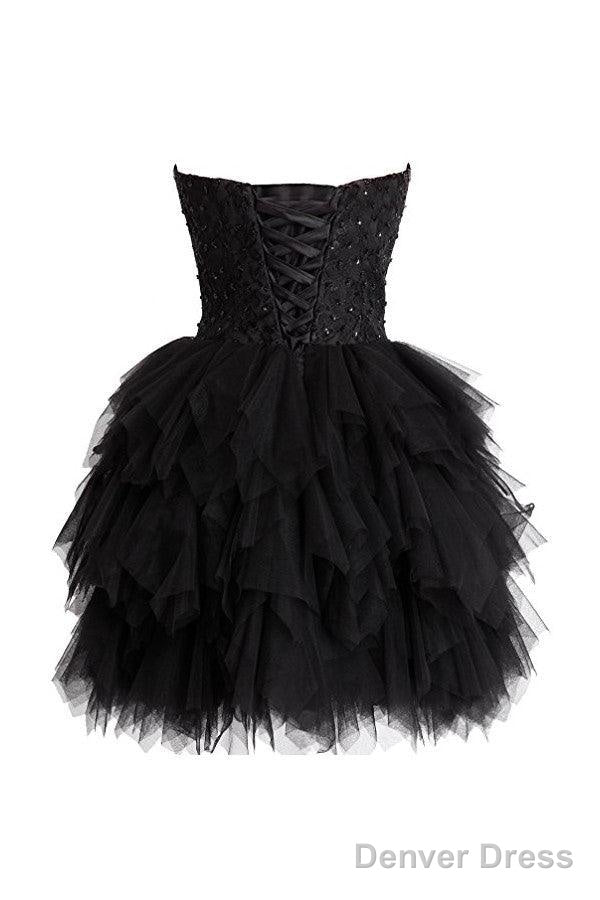 Short Lace Tulle Prom Dresses Homecoming Dresses With Beading Secondary image