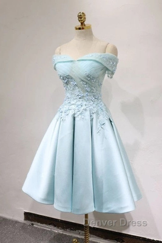 Short Off Shoulder Prom Homecoming Dresses Lace Embroidery Secondary image