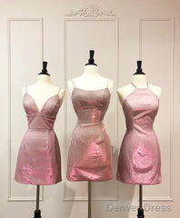 Short Pink Homecoming Dresses