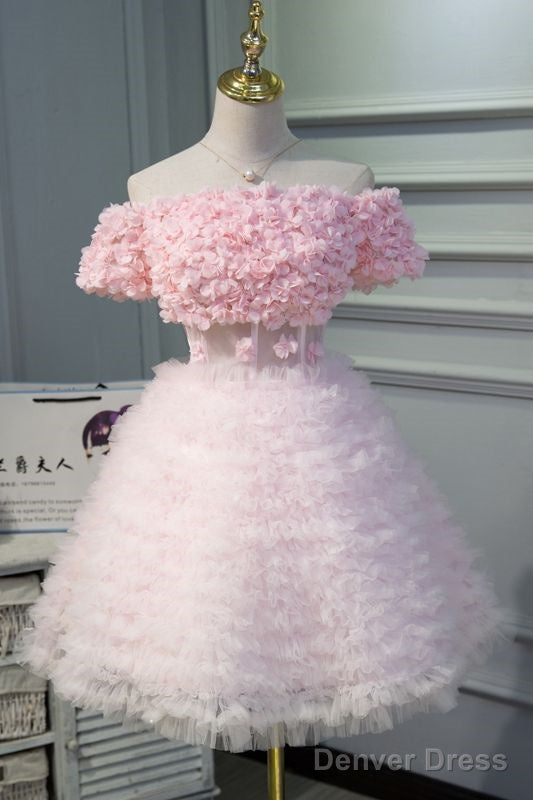 Short Pink Prom Dress Homecoming Dresses Main image