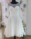 Short Plus Size Chiffon Wedding Dresses With Lace Sleeve
