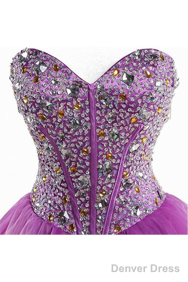 Short Purple Homecoming Dress Short Prom Dresses With Beading