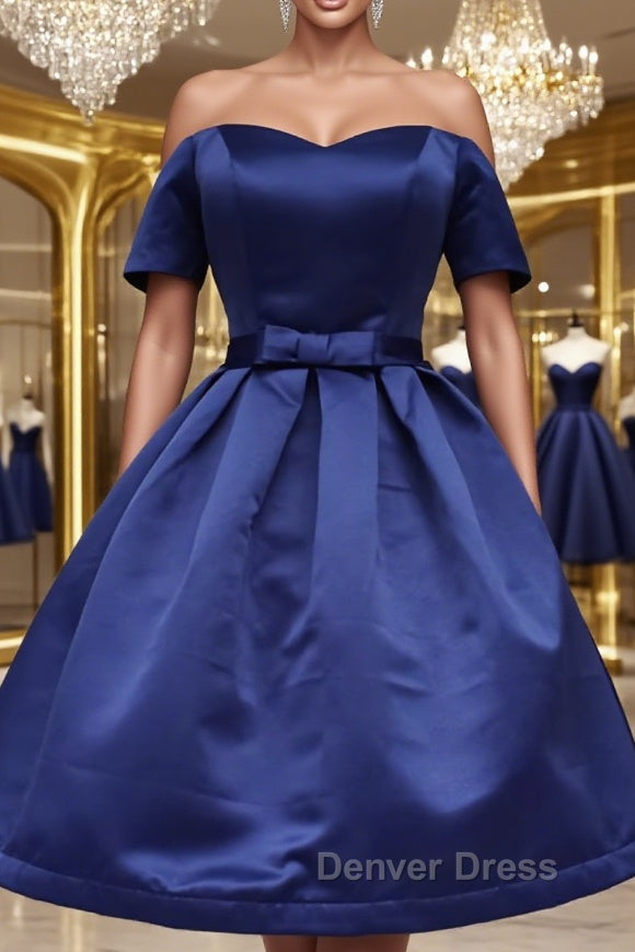 Short Sleeves Short Prom Dress, Short Sleeves Short Prom Homecoming Graduation Dresses Main image