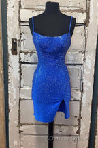 Short Tight Yellow Homecoming Dresses,Crystal Beaded Semi Formal Dresses