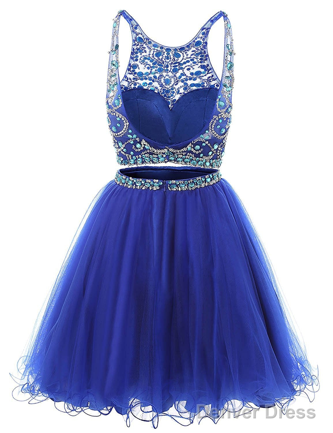 Short Tulle Beading Homecoming Dresses Secondary image