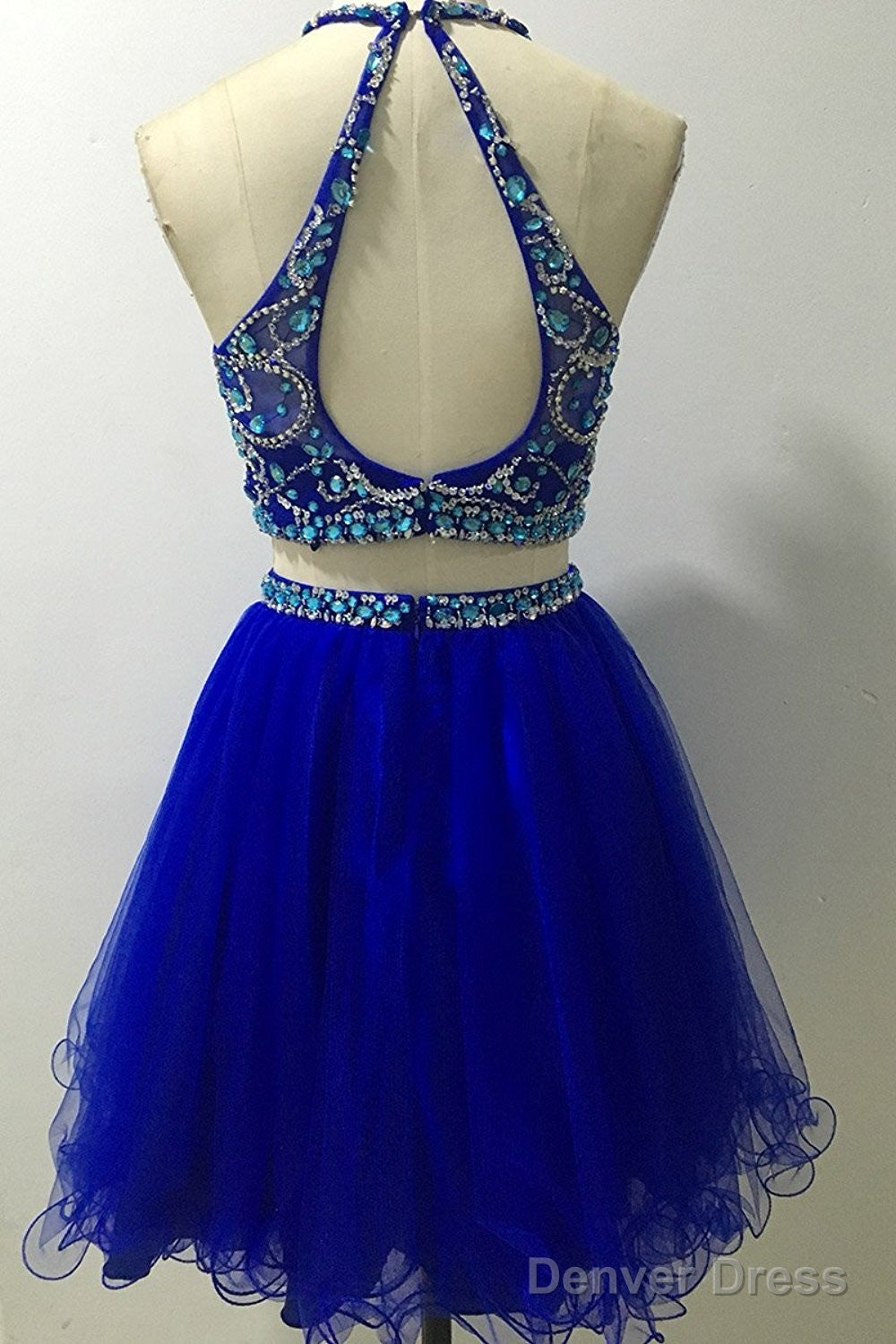 Short Tulle Beading Homecoming Dresses