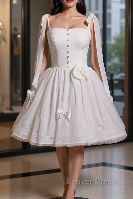Short White Prom Dress, Short White Prom Homecoming Dresses – Denver Dress