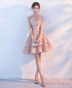 Cute A Line One Shoulder Short Prom Dress Homecoming Dresses