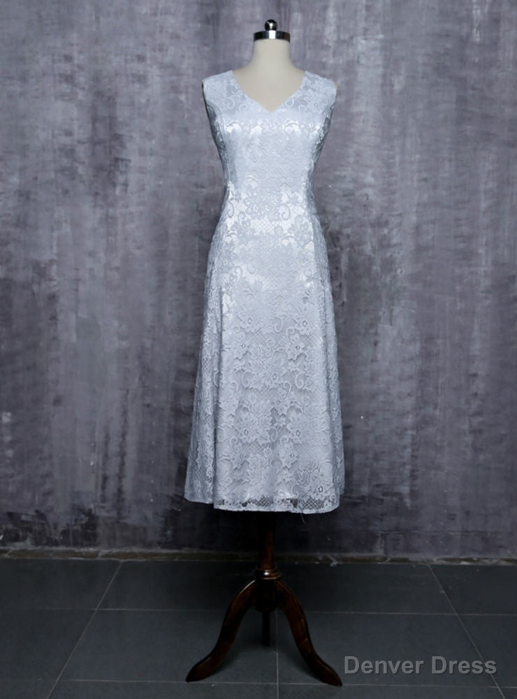 Silver Mother Of The Bride Dresses A-line V-neck Cap Sleeves Main image