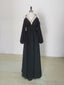 Simple A Line Black Long Prom Dress, Black Prom Graduation Dresses