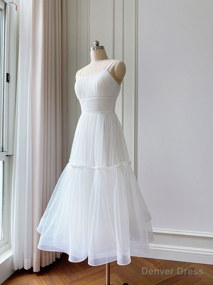 Simple Aline Tulle Green Short Prom Dress, Tulle Green Homecoming Dresses