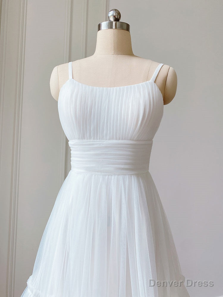 Simple Aline Tulle Green Short Prom Dress, Tulle Green Homecoming Dresses