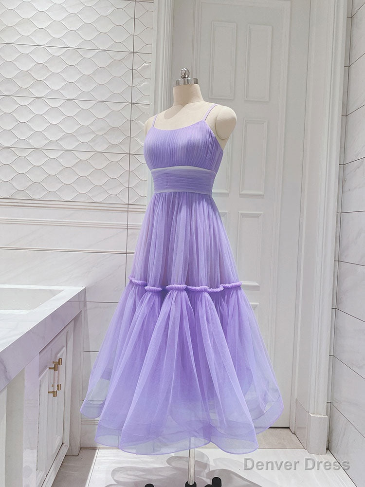 Simple Aline Tulle Green Short Prom Dress, Tulle Green Homecoming Dresses