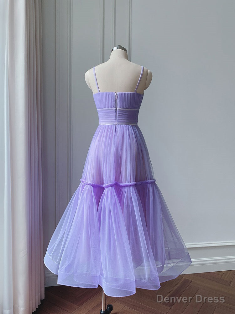 Simple Aline Tulle Green Short Prom Dress, Tulle Green Homecoming Dresses