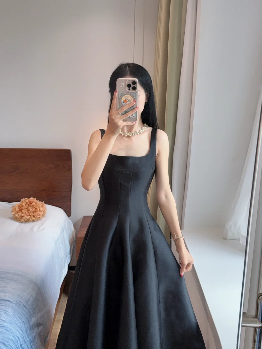 Simple And Elegant Pink A-Line Square Neck Halter Satin Prom Dresses Evening Dresses