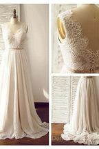 Simple Beach Wedding Dress Chiffon Fabric, Dress For Wedding, Bridal Gowns ,Bride Dress, Dresses For Brides