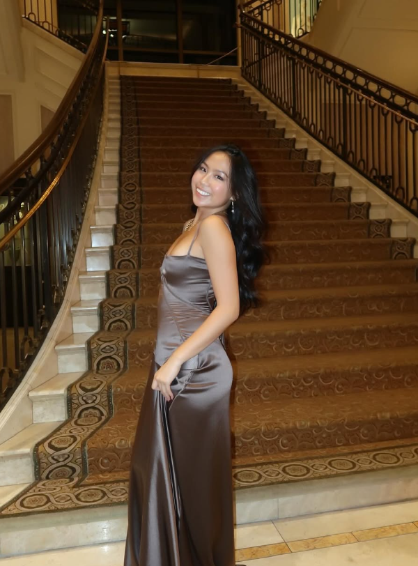 Simple Brown Spaghetti Straps A Line Prom Dress
