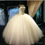 Simple Design Strapless Tulle Wedding Dresses Ball Gowns