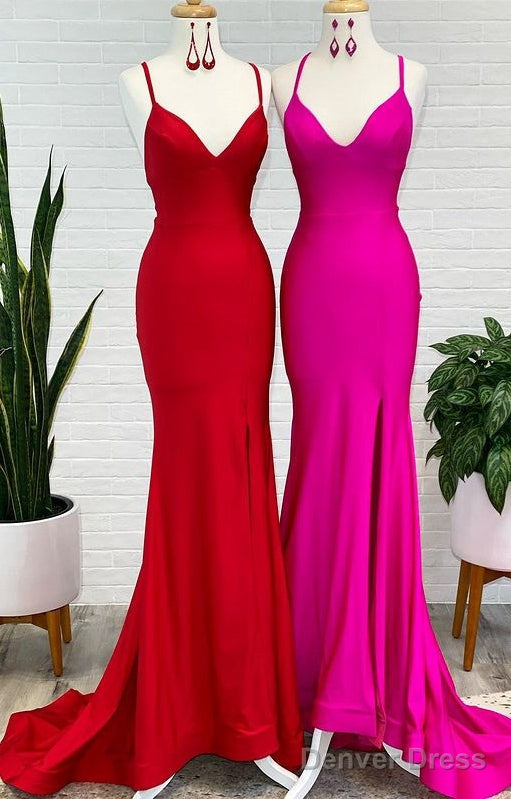 Simple Mermaid Long Prom Dresses,Charming Evening Dress,Dance Dress Main image