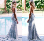 Simple Prom Dress,Sequin Prom Dress Pretty Prom Dresses