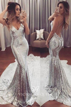 Simple Prom Dress,Sequin Prom Dress Pretty Prom Dresses