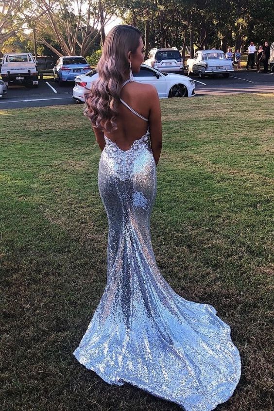 Simple Prom Dress,Sequin Prom Dress Pretty Prom Dresses