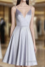 Simple Spaghetti Straps V Neck Short Prom Dress Homecoming Dresses